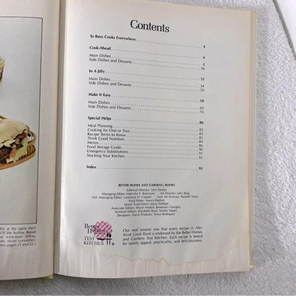 Vintage Better Homes And Garden Cook Books Microwave After Work Food Processor - Picture 12 of 16